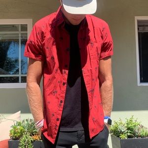 pacsun short sleeve button down